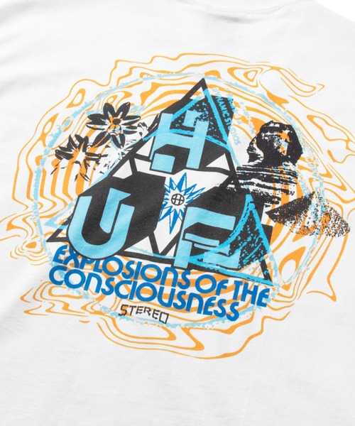 HUF（ハフ）の「EXPLOSIONS TT S/SL TEE   HUF ハフ  Tシャツ（Tシャツ/カットソー・メンズ・ホワイト/ブラック・SMALL/MEDIUM/LARGE/X-LARGE/XX-LARGE）」の4枚目の写真