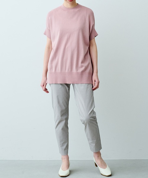 IEDIT（イディット）の「ＩＥＤＩＴ　ＵＶカット・吸汗速乾・接触冷感がうれしい　エアノビライト涼やかテーパードパンツ（その他パンツ・レディース・ネイビー/ライトブルー/ブラック/グレー/ラベンダー/グレー系その他・SMALL/MEDIUM/LARGE/X-LARGE/XX-LARGE/XXX-LARGE）」の13枚目の写真