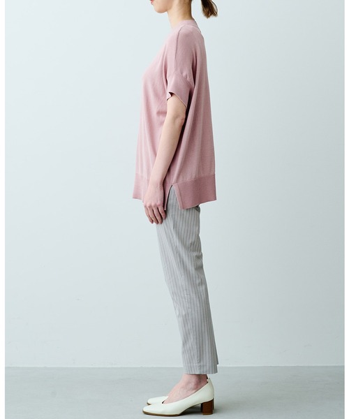 IEDIT（イディット）の「ＩＥＤＩＴ　ＵＶカット・吸汗速乾・接触冷感がうれしい　エアノビライト涼やかテーパードパンツ（その他パンツ・レディース・ネイビー/ライトブルー/ブラック/グレー/ラベンダー/グレー系その他・SMALL/MEDIUM/LARGE/X-LARGE/XX-LARGE/XXX-LARGE）」の11枚目の写真