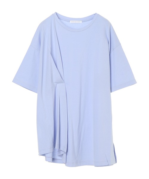 AMERICAN HOLIC（アメリカンホリック）の「フロントタック半袖カットチュニック　＊（Tシャツ/カットソー・レディース・ライトベージュ/オフホワイト/ラベンダー/ブラック・FREE）」の7枚目の写真