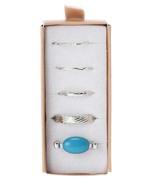 AMERICAN HOLIC（アメリカンホリック）の「オーバルアクリル&メタルSETリング（ピアス（両耳用）・レディース・ゴールド/シルバー・FREE）」の12枚目の写真