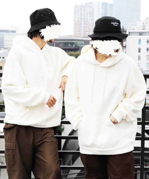 8(eight)(エイト)の「13オンス プルオーバービッグパーカー(パーカー・メンズ・ホワイト/オートミール/ブラック/ヘザーグレー・MEDIUM/LARGE)」の1枚目の写真