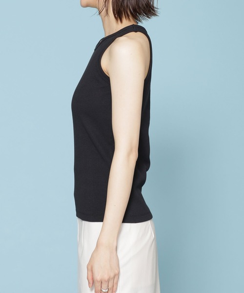 NANO universe(ナノユニバース)の「カップ付きアメリカンスリーブタンクトップ(タンクトップ・レディース・ブラック/グレー系その他4/アイボリー・36/38)」の10枚目の写真