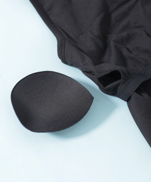 NANO universe(ナノユニバース)の「カップ付きアメリカンスリーブタンクトップ(タンクトップ・レディース・ブラック/グレー系その他4/アイボリー・36/38)」の7枚目の写真