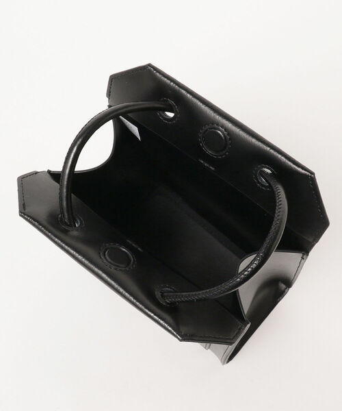 Ray BEAMS（レイビームス）の「YAHKI / ダブルフェイス スクエア ミニバッグ（トートバッグ・レディース・ブラック/グリーン・ONE SIZE）」の7枚目の写真