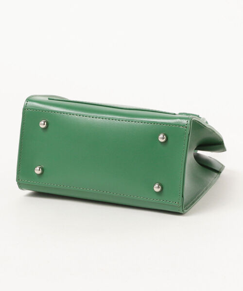 Ray BEAMS（レイビームス）の「YAHKI / ダブルフェイス スクエア ミニバッグ（トートバッグ・レディース・ブラック/グリーン・ONE SIZE）」の10枚目の写真