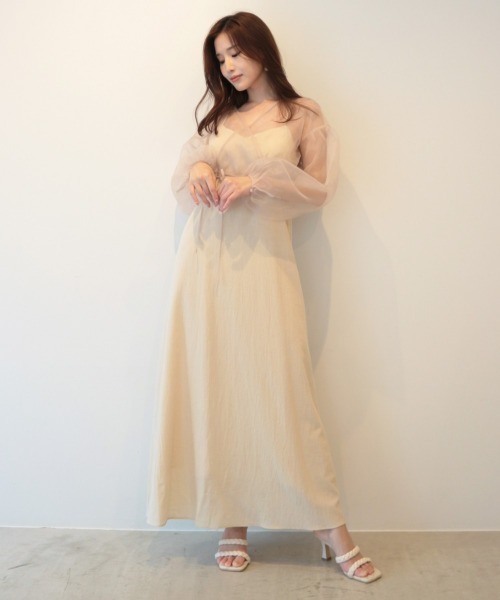 【セール】ボレロトップス×マキシキャミワンピースセット（ワンピース）｜AMBIENT（アンビエント）