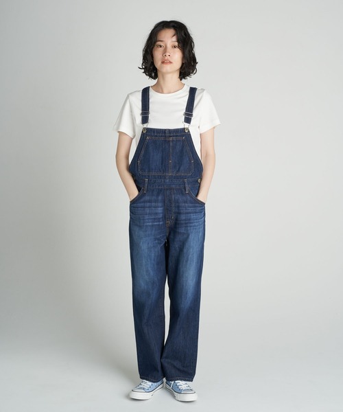 AMERICAN HOLIC(アメリカンホリック)の「デニムサロペット(サロペット/オーバーオール・レディース・インディゴブルー・M/L)」の2枚目の写真