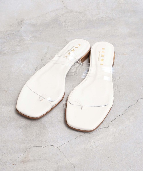 note et silence （ノートエシロンス）の「.._REMME ANTE LOOP SANDAL（サンダル・レディース・パープル/クリア・38/36/37）」の10枚目の写真