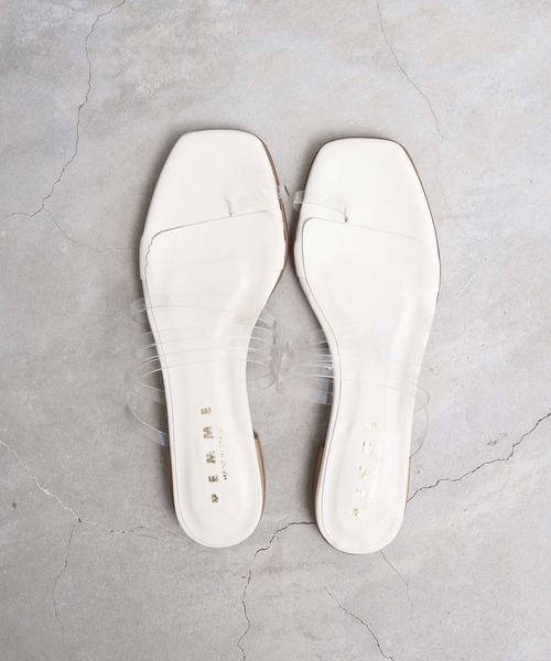 note et silence （ノートエシロンス）の「.._REMME ANTE LOOP SANDAL（サンダル・レディース・パープル/クリア・38/36/37）」の11枚目の写真