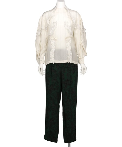 TOGA PULLA(トーガ プルラ)の「TOGA PULLA キュプラストライプブラウス(シャツ/ブラウス・レディース・ホワイト・38/36)」の6枚目の写真