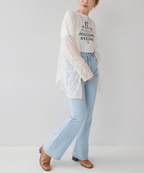 SLOBE citron.（スローブシトロン）の「SLOBE citron. フラワーチュール2WAYブラウス【手洗い可能】◆（シャツ/ブラウス・レディース・ナチュラル・FREE）」の16枚目の写真