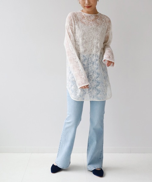 SLOBE citron.（スローブシトロン）の「SLOBE citron. フラワーチュール2WAYブラウス【手洗い可能】◆（シャツ/ブラウス・レディース・ナチュラル・FREE）」の20枚目の写真