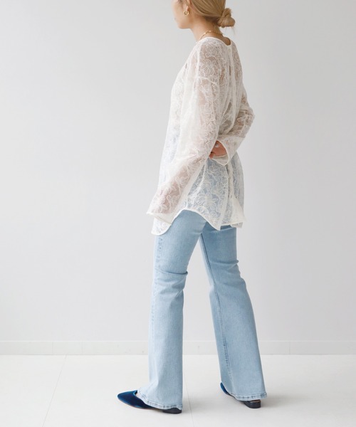 SLOBE citron.（スローブシトロン）の「SLOBE citron. フラワーチュール2WAYブラウス【手洗い可能】◆（シャツ/ブラウス・レディース・ナチュラル・FREE）」の22枚目の写真