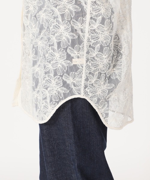 SLOBE citron.（スローブシトロン）の「SLOBE citron. フラワーチュール2WAYブラウス【手洗い可能】◆（シャツ/ブラウス・レディース・ナチュラル・FREE）」の11枚目の写真