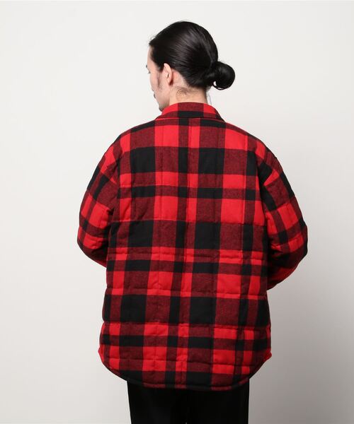 FIDELITY(フィデリティ)の「【FIDELITY フィデリティ】MEN'S ETERMIN REGULAR CPO DOWN PRINT(ダウンジャケット/コート・メンズ・グレー系その他/レッド系その他・SMALL/MEDIUM/LARGE)」の5枚目の写真
