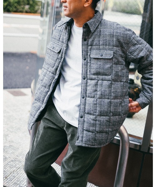 FIDELITY(フィデリティ)の「【FIDELITY フィデリティ】MEN'S ETERMIN REGULAR CPO DOWN PRINT(ダウンジャケット/コート・メンズ・グレー系その他/レッド系その他・SMALL/MEDIUM/LARGE)」の1枚目の写真