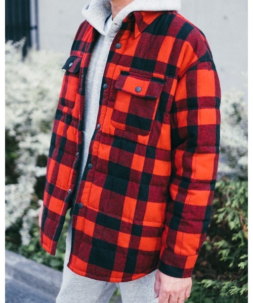 FIDELITY(フィデリティ)の「【FIDELITY フィデリティ】MEN'S ETERMIN REGULAR CPO DOWN PRINT(ダウンジャケット/コート・メンズ・グレー系その他/レッド系その他・SMALL/MEDIUM/LARGE)」の2枚目の写真