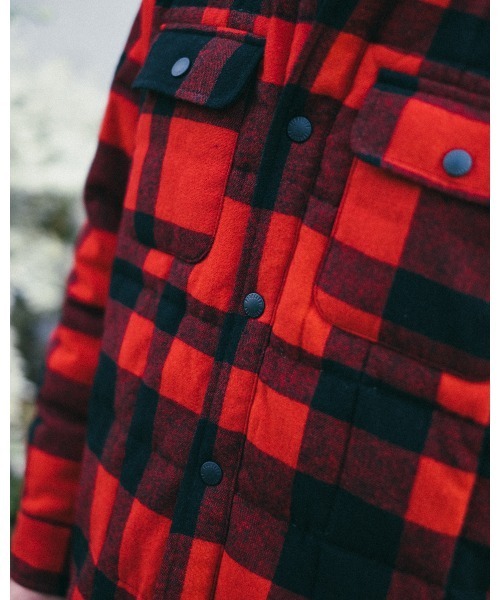 FIDELITY(フィデリティ)の「【FIDELITY フィデリティ】MEN'S ETERMIN REGULAR CPO DOWN PRINT(ダウンジャケット/コート・メンズ・グレー系その他/レッド系その他・SMALL/MEDIUM/LARGE)」の10枚目の写真