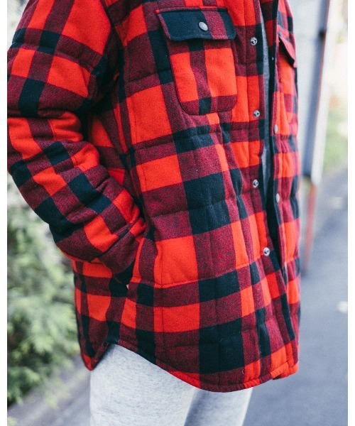 FIDELITY(フィデリティ)の「【FIDELITY フィデリティ】MEN'S ETERMIN REGULAR CPO DOWN PRINT(ダウンジャケット/コート・メンズ・グレー系その他/レッド系その他・SMALL/MEDIUM/LARGE)」の9枚目の写真