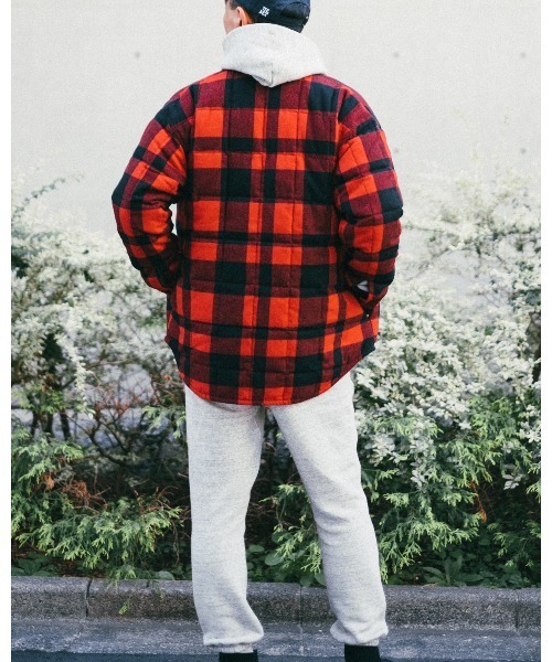 FIDELITY(フィデリティ)の「【FIDELITY フィデリティ】MEN'S ETERMIN REGULAR CPO DOWN PRINT(ダウンジャケット/コート・メンズ・グレー系その他/レッド系その他・SMALL/MEDIUM/LARGE)」の8枚目の写真