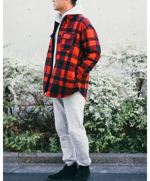 FIDELITY(フィデリティ)の「【FIDELITY フィデリティ】MEN'S ETERMIN REGULAR CPO DOWN PRINT(ダウンジャケット/コート・メンズ・グレー系その他/レッド系その他・SMALL/MEDIUM/LARGE)」の7枚目の写真