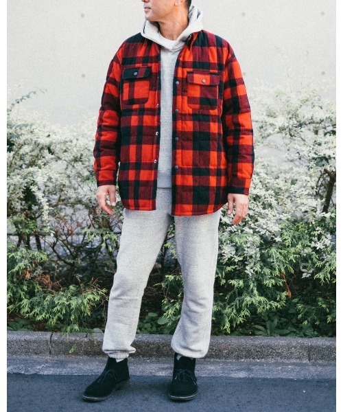 FIDELITY(フィデリティ)の「【FIDELITY フィデリティ】MEN'S ETERMIN REGULAR CPO DOWN PRINT(ダウンジャケット/コート・メンズ・グレー系その他/レッド系その他・SMALL/MEDIUM/LARGE)」の6枚目の写真