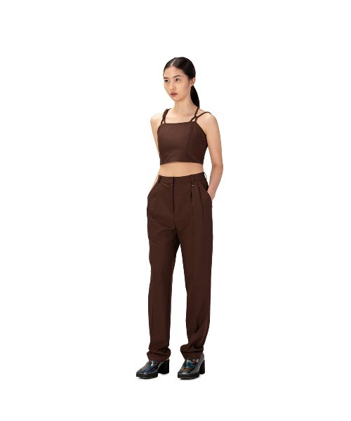 MSCHF（ミスチーフ）の「PROJECT MAGO_TAILORED PINTUCK TROUSERS（その他パンツ・レディース・ブラック/ブラウン・M/S）」の6枚目の写真