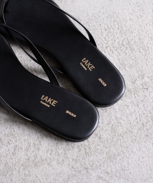 Kastane（カスタネ）の「フェイクレザートングサンダル（サンダル・レディース・ダークブラウン/オリーブ/ブラック・37/36/38）」の6枚目の写真