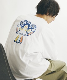 【VERTIGO DESIGNS×JS/ バーティゴデザイン】別注 バックプリント ロンT