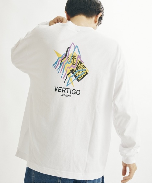 JOURNAL STANDARD(ジャーナルスタンダード)の「【VERTIGO DESIGNS×JS/ バーティゴデザイン】別注 バックプリント ロンT(Tシャツ/カットソー・メンズ・ホワイト/ホワイト系その他/ブラック・LARGE/MEDIUM)」の2枚目の写真