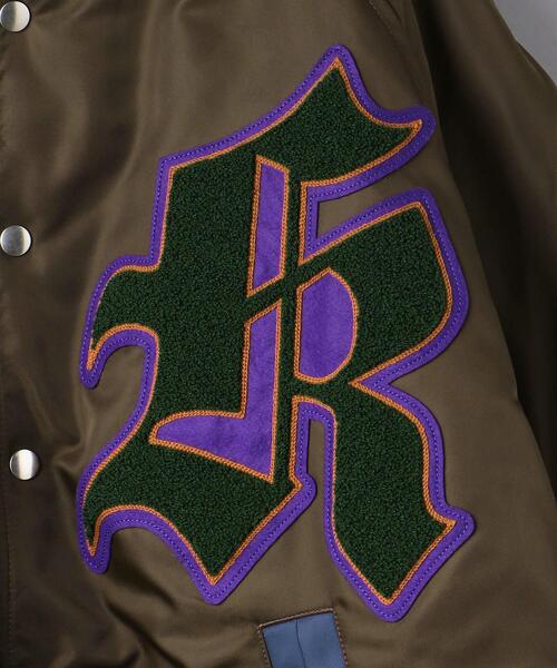 kolor（カラー）の「＜kolor（カラー）＞ ヴァーシティジャケット■■■（スタジャン・メンズ・ダークブラウン・1/2/3）」の9枚目の写真