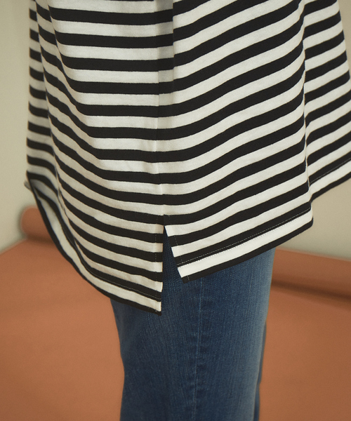 Rouge vif Anna（ルージュヴィフアンナ）の「ボーダーセーラーカラープルオーバー（Tシャツ/カットソー・レディース・ブラウン/ブラック・フリー）」の16枚目の写真