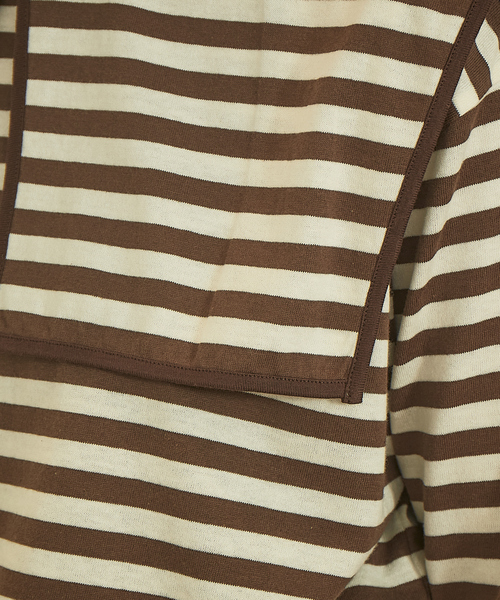 Rouge vif Anna（ルージュヴィフアンナ）の「ボーダーセーラーカラープルオーバー（Tシャツ/カットソー・レディース・ブラウン/ブラック・フリー）」の12枚目の写真