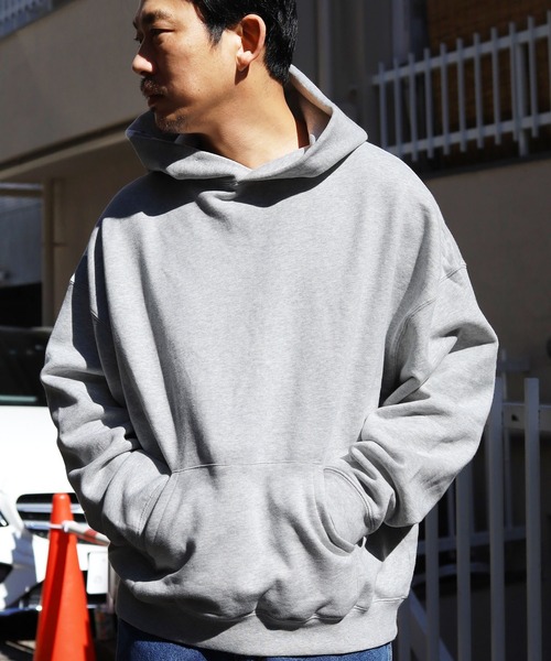 FOG ESSENTIALS（エフオージーエッセンシャルズ）の「FOG ESSENTIALS/エッセンシャルズ BOXY PULLOVER HOODIE プルオーバーパーカー バックロゴ ビッグシルエット（パーカー・メンズ・ブラック/グレー/クリーム・S/M/L/XL）」の21枚目の写真