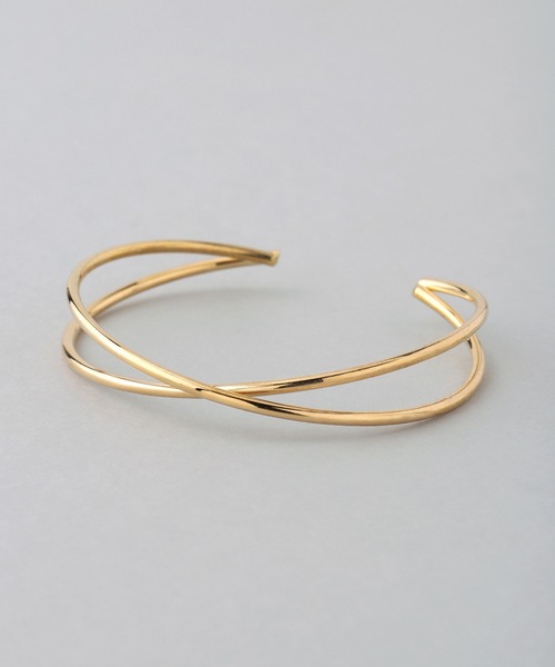 ANEMONE（アネモネ）の「クロスメタルバングル（バングル/リストバンド・レディース・ゴールド・FREE）」の2枚目の写真