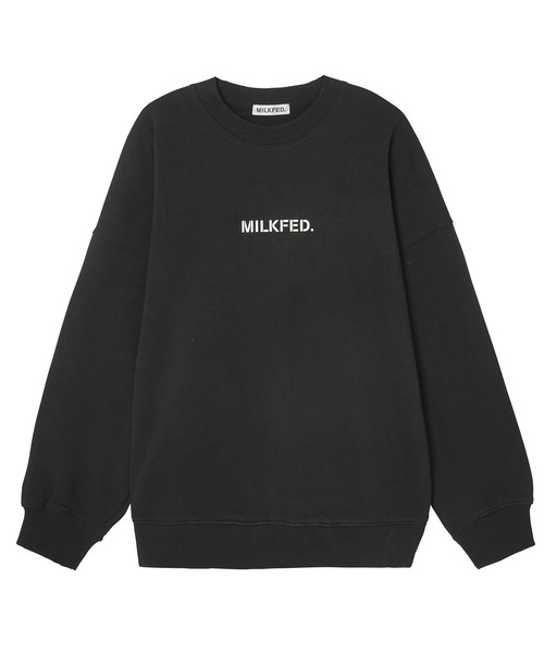  heavenly6 ×milkfed. コラボbigトレーナー 黒 MILKFED. - Tommy heavenly6 ×milkfed. コラボbigトレーナー 黒の通販