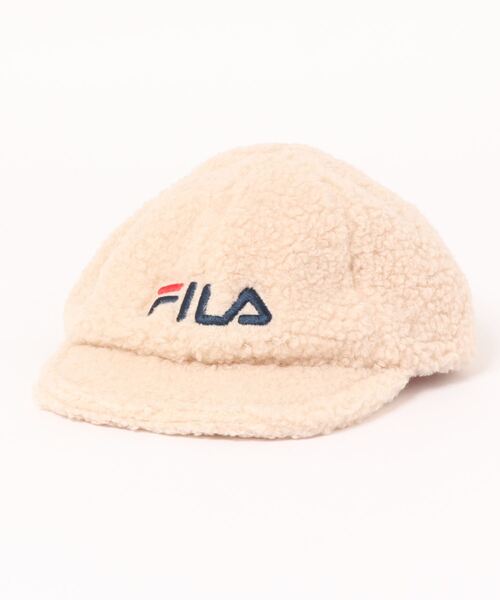 FILA（フィラ）の「FILA/フィラ　キッズ　BOA 6PCAP（キャップ・キッズ・ホワイト/ブラウン/ピンク・53-55cm）」の2枚目の写真