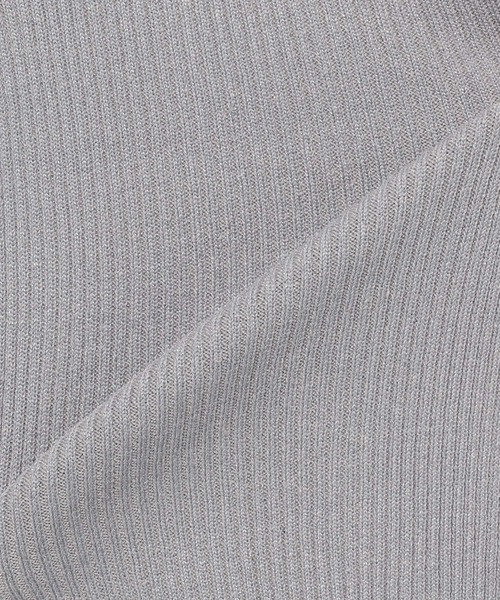 mysty woman（ミスティウーマン）の「チュールタックスリーブラメニット 235306（ニット/セーター・レディース・ライトグレー/ブラック/カーキ・FREE）」の7枚目の写真