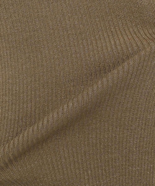 mysty woman（ミスティウーマン）の「チュールタックスリーブラメニット 235306（ニット/セーター・レディース・ライトグレー/ブラック/カーキ・FREE）」の10枚目の写真