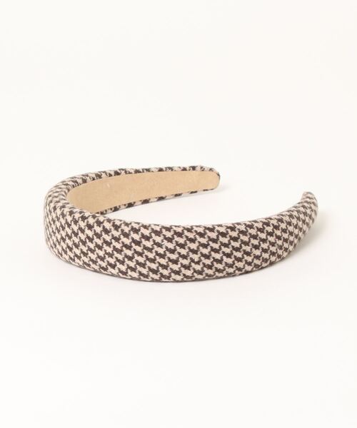 Areeam（アリーム）の「ﾊｳﾝﾄﾞﾄｩｰｽﾁｪｯｸｶﾁｭｰｼｬ（カチューシャ・レディース・ブラック/ブラウン・FREE）」の8枚目の写真