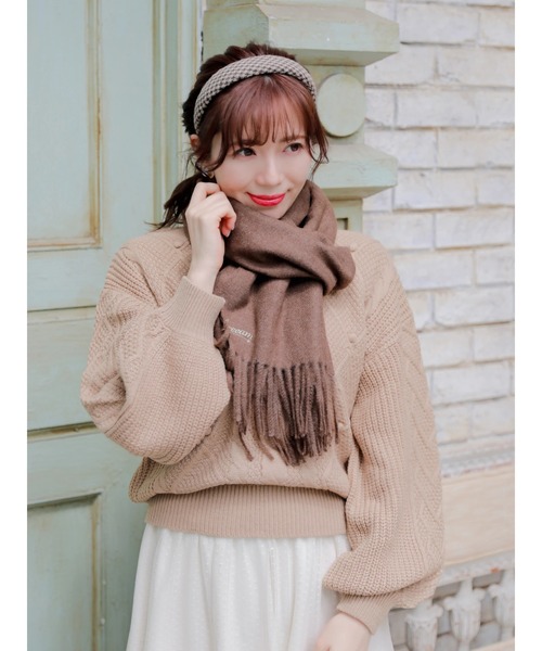 Areeam（アリーム）の「ﾊｳﾝﾄﾞﾄｩｰｽﾁｪｯｸｶﾁｭｰｼｬ（カチューシャ・レディース・ブラック/ブラウン・FREE）」の7枚目の写真