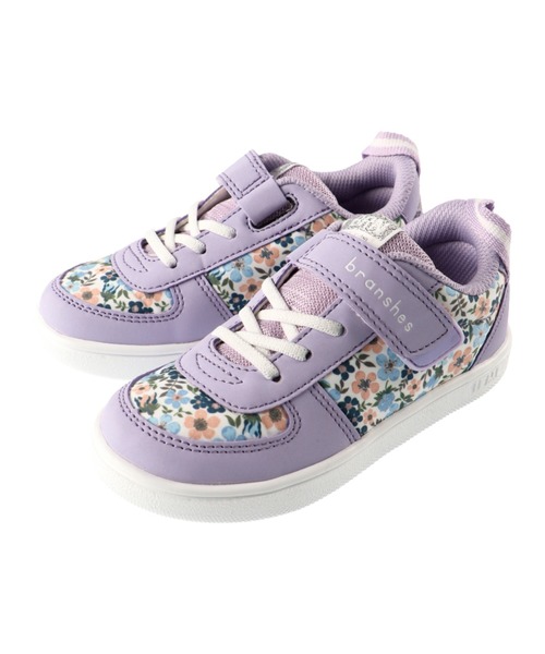 IFME(イフミー)の「IFME/イフミーコラボ花柄スニーカー(スニーカー・キッズ・オフホワイト/ネイビー/ピンク/ラベンダー・14cm/15cm/16cm/17cm/18cm/19cm/20cm/21cm)」の4枚目の写真