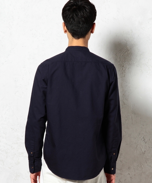 green label relaxing（グリーンレーベルリラクシング）の「OX BAND/C H/PL シャツ ◆（シャツ/ブラウス・メンズ・ホワイト/ネイビー・MEDIUM/LARGE/SMALL）」の11枚目の写真