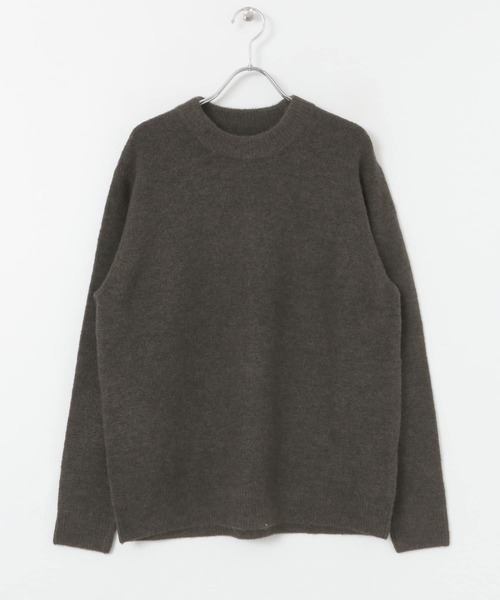 URBAN RESEARCH DOORS（アーバンリサーチドアーズ）の「ストレッチウール クルーネックニット∴（ニット/セーター・メンズ・チャコールグレー/ライトグレー/ベージュ/ブルー/ピンク系その他・40/38）」の8枚目の写真