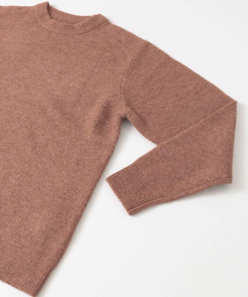 URBAN RESEARCH DOORS（アーバンリサーチドアーズ）の「ストレッチウール クルーネックニット∴（ニット/セーター・メンズ・チャコールグレー/ライトグレー/ベージュ/ブルー/ピンク系その他・40/38）」の16枚目の写真