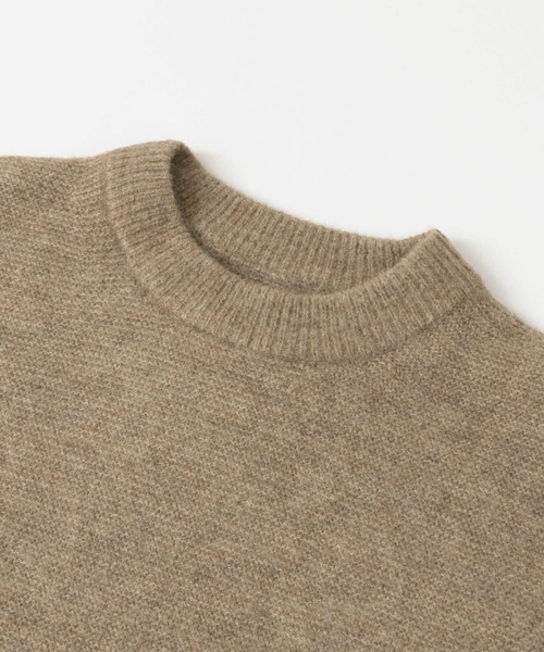 URBAN RESEARCH DOORS（アーバンリサーチドアーズ）の「ストレッチウール クルーネックニット∴（ニット/セーター・メンズ・チャコールグレー/ライトグレー/ベージュ/ブルー/ピンク系その他・40/38）」の13枚目の写真