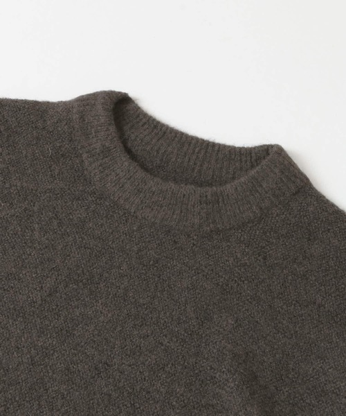 URBAN RESEARCH DOORS（アーバンリサーチドアーズ）の「ストレッチウール クルーネックニット∴（ニット/セーター・メンズ・チャコールグレー/ライトグレー/ベージュ/ブルー/ピンク系その他・40/38）」の9枚目の写真