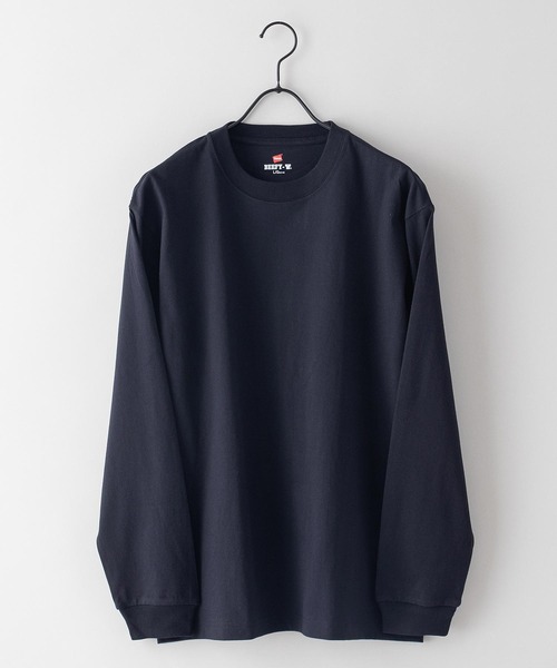 HANES(ヘインズ)の「【HANES/ヘインズ】BEFFY LONGSLEEVE TEE/ビーフィー/ロンT/無地/ユニセックス ヘビーウェイト(Tシャツ/カットソー・メンズ・グレー/ネイビー/ブラック/チャコールグレー/ホワイト・X-LARGE/LARGE/SMALL/MEDIUM/X-SMALL)」の12枚目の写真