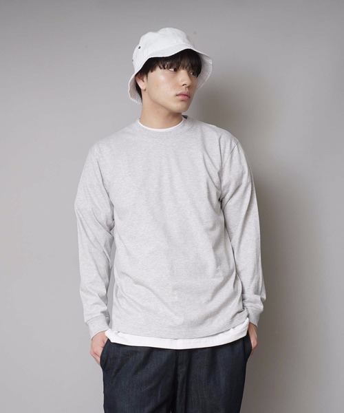 HANES(ヘインズ)の「【HANES/ヘインズ】BEFFY LONGSLEEVE TEE/ビーフィー/ロンT/無地/ユニセックス ヘビーウェイト(Tシャツ/カットソー・メンズ・グレー/ネイビー/ブラック/チャコールグレー/ホワイト・X-LARGE/LARGE/SMALL/MEDIUM/X-SMALL)」の22枚目の写真